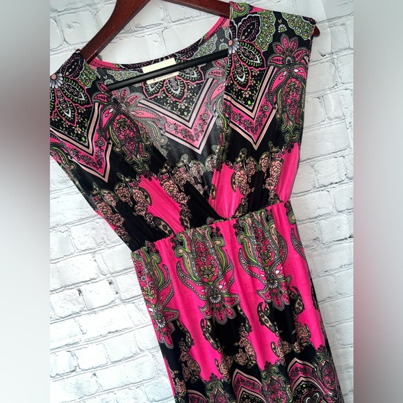 Bobbie Brooks Ladies Pink & Black floral dress size S - Picture 11 of 12